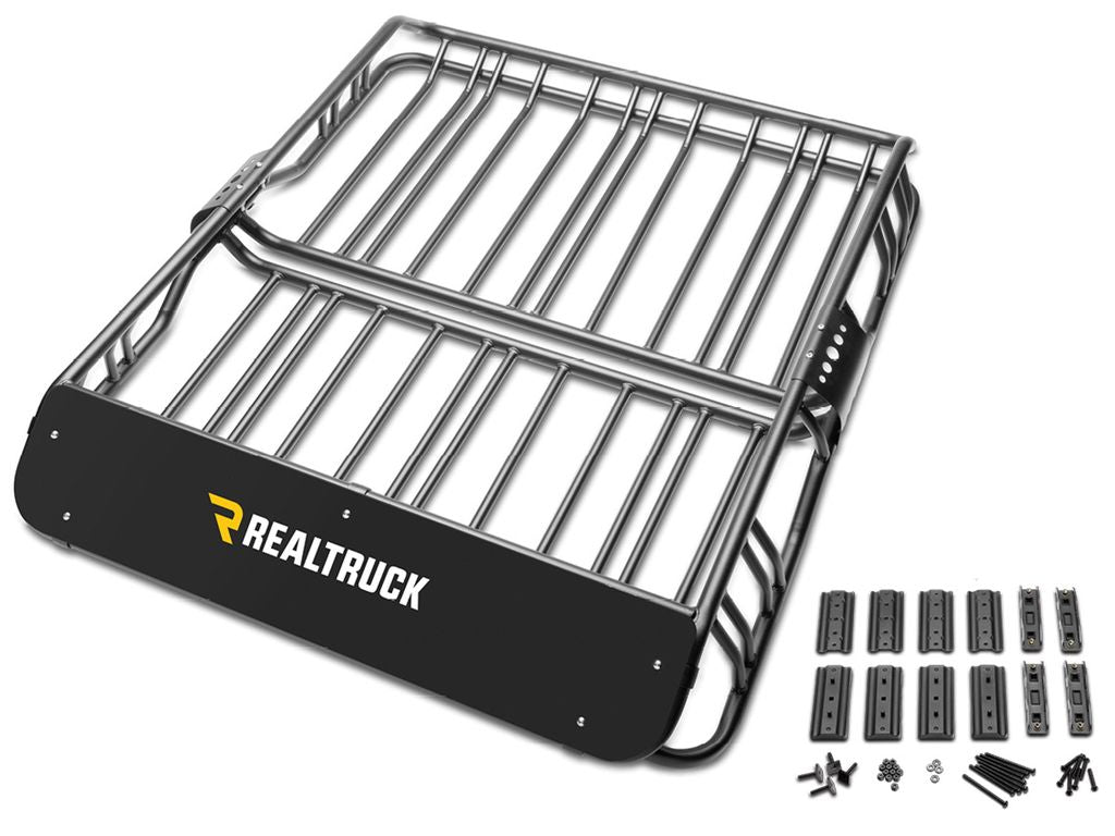 RealTruck Elevate Cargo Basket Standard shown with hardware included