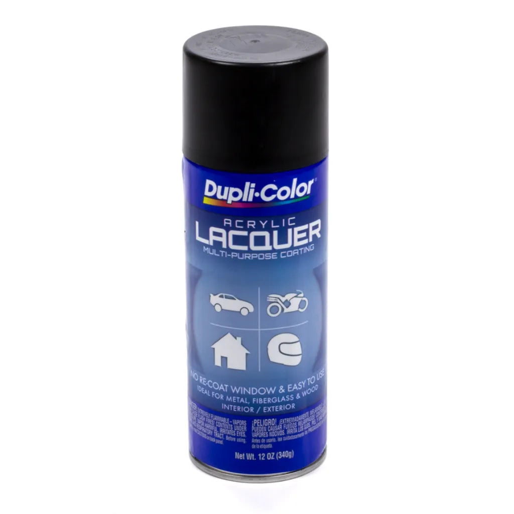 Dupli-Color Acrylic Lacquer, Semi-Gloss Black