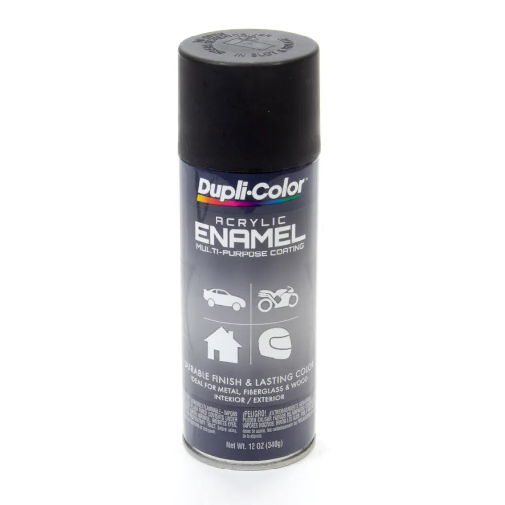Dupli-Color Acrylic Enamel Paint, Flat Black