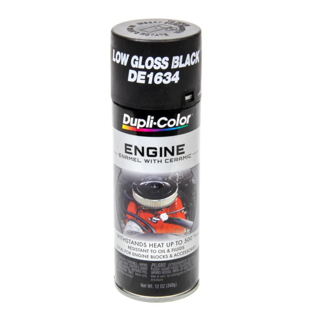 Dupli-Color Engine Enamel Paint with Ceramic, GM Low Gloss Black