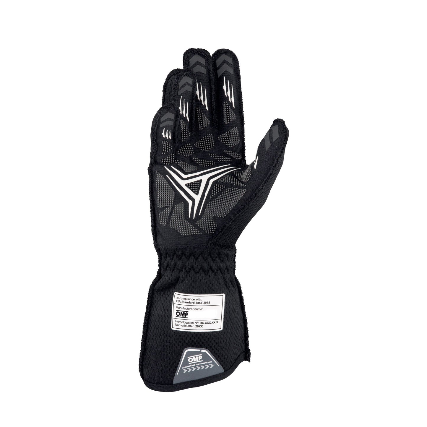 OMP One EVO X Driving Gloves - Black/Yellow Back