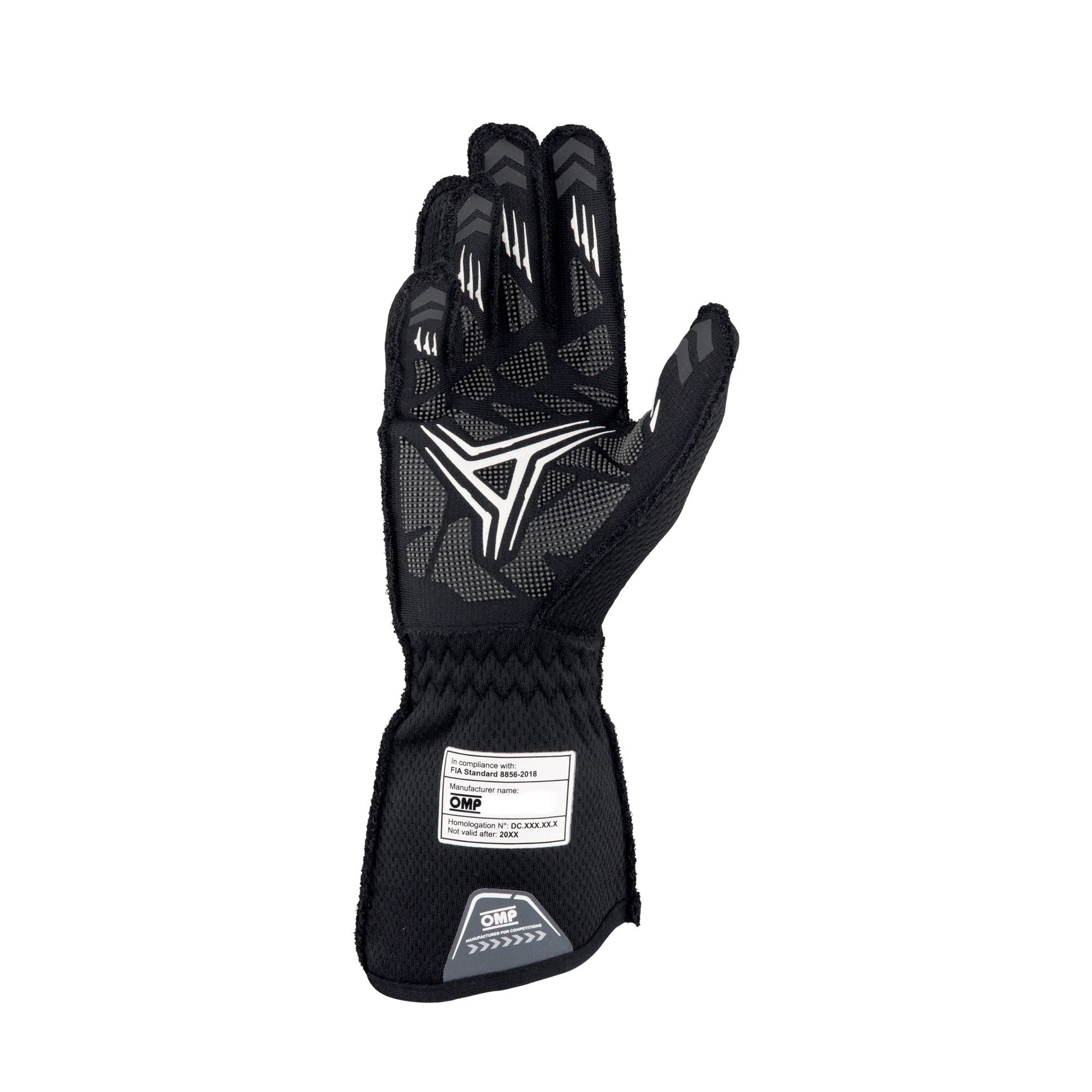 OMP One EVO X Driving Gloves - Black/Yellow Back