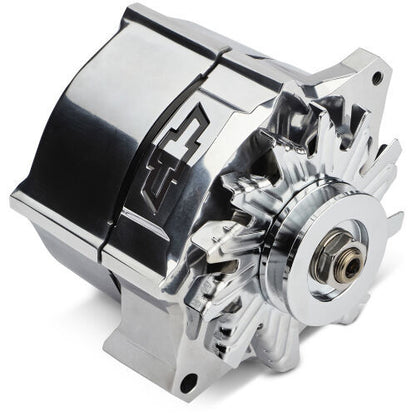 Proform Chevy Slant Edge Alternator Steel Case, Polished 141-156