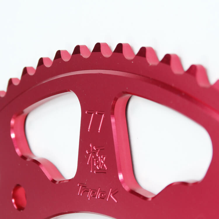 Triple K 219 Kart Sprockets (detail of teeth)
