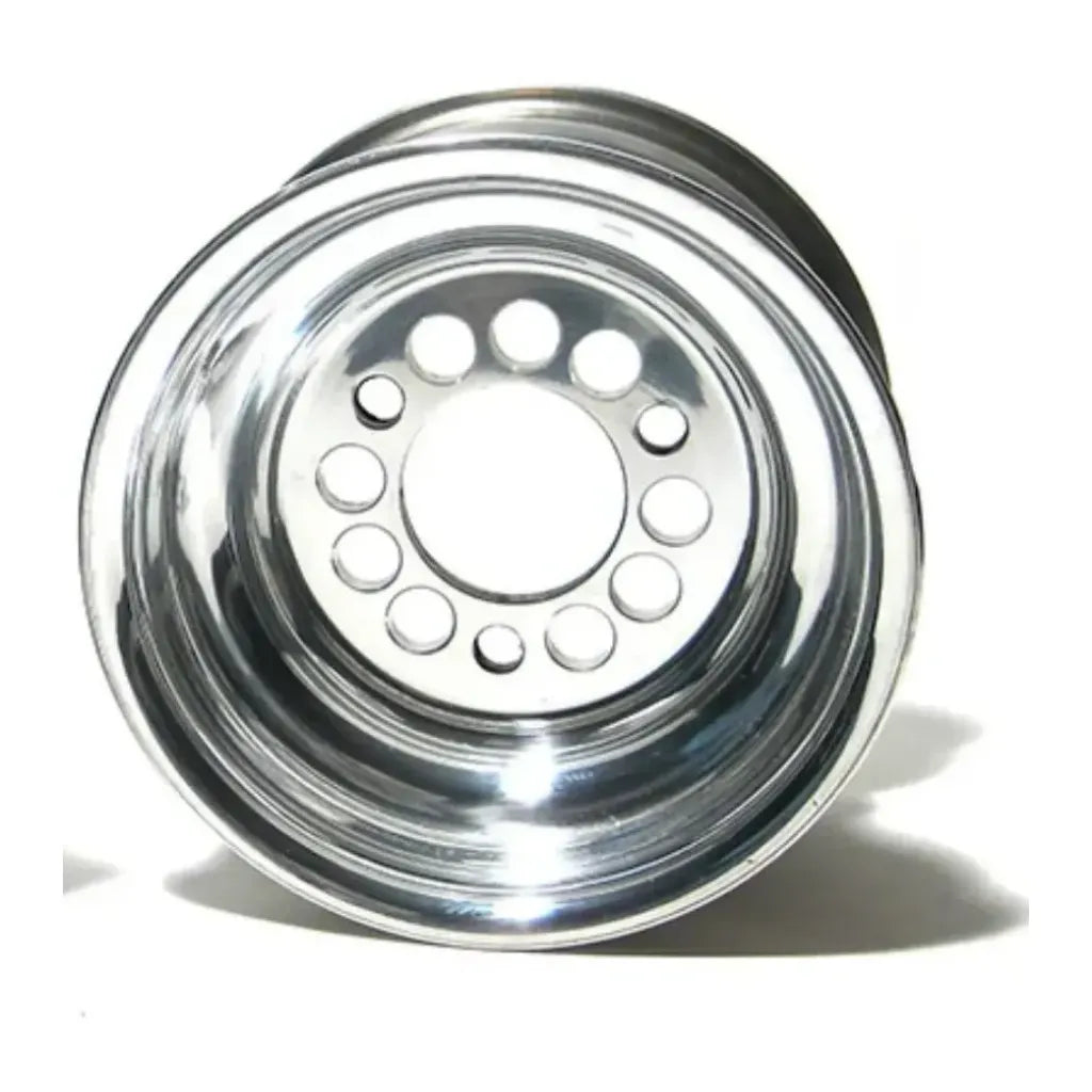 Lightweight Kid Kart Wheel  (Polished Silver)