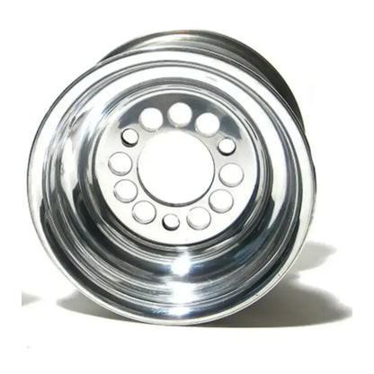 Lightweight Kid Kart Wheel  (Polished Silver)
