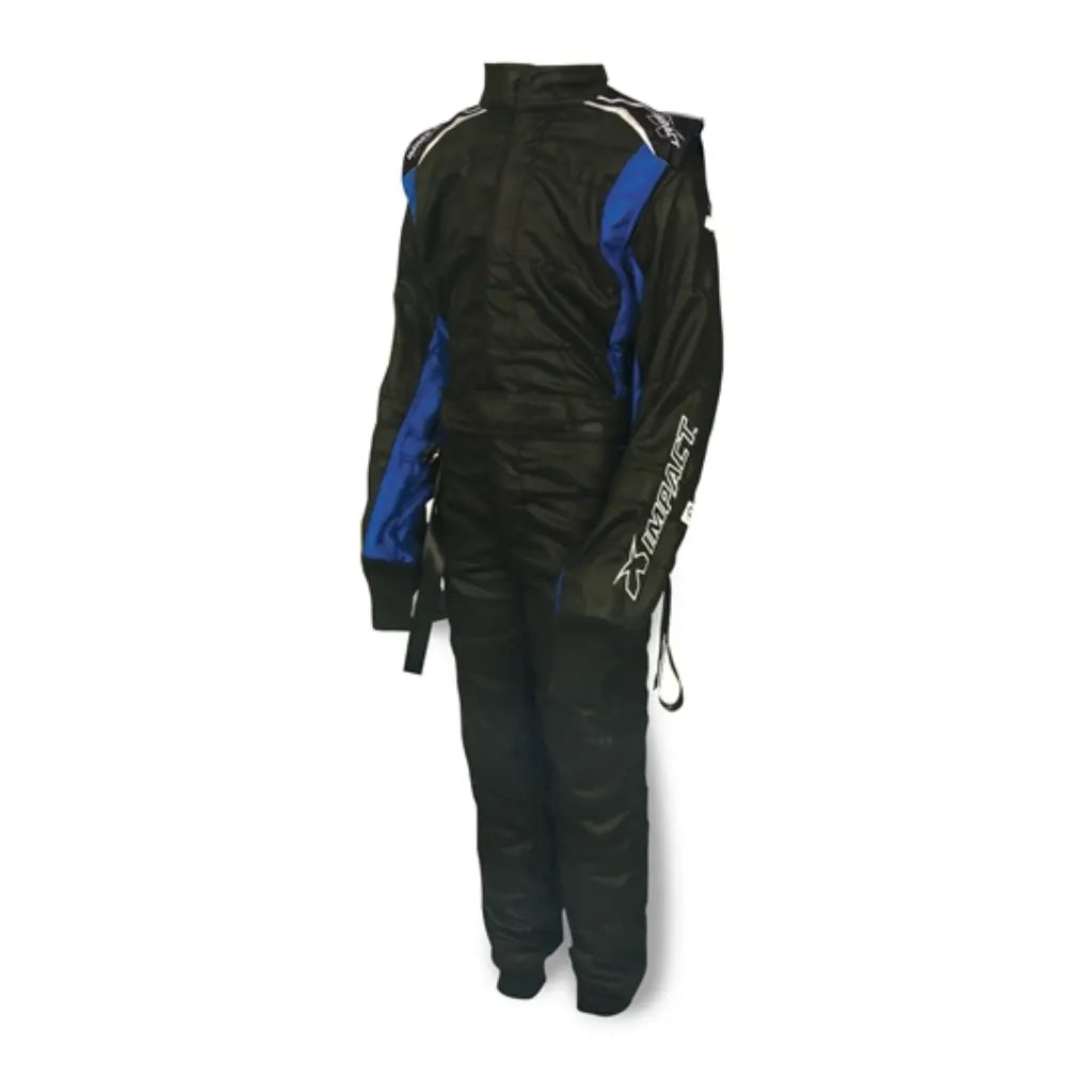 Impact Racing Mini Racer 2.4 Youth Driving Suit (Black/Blue)