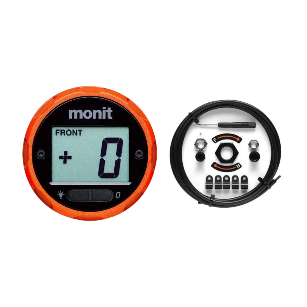 Monit BD01-1-OR Bulkhead Mount Brake Bias Adjuster, Orange