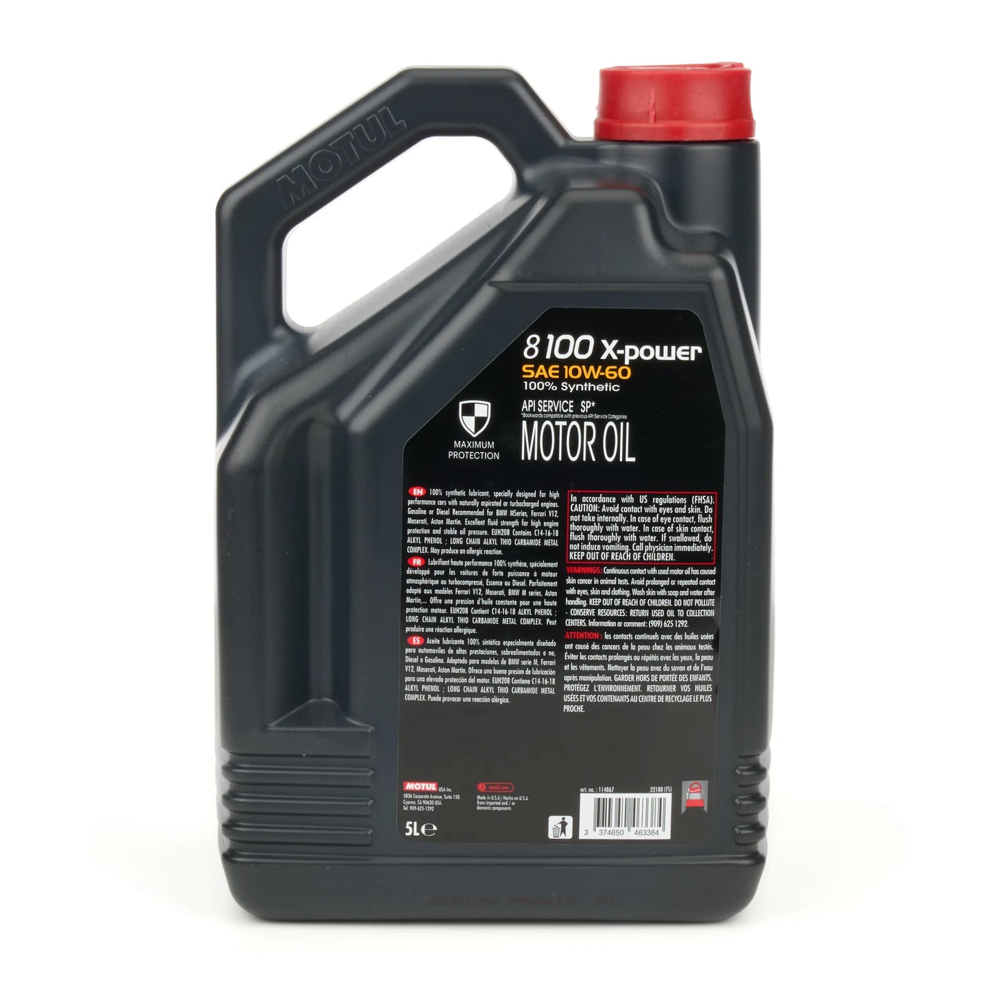 Motul 8100 X-Power Oil 10W-60 114867, 5 L