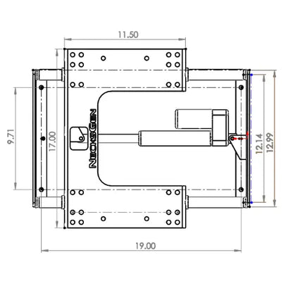 NecksGen Seat Slider Dimensions