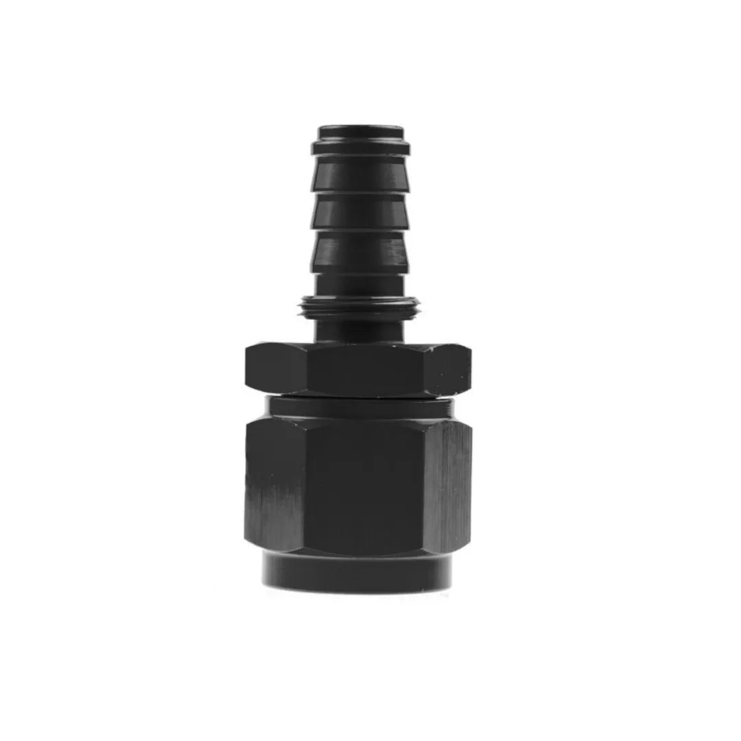 Redhorse 7000 Series Crimp Style Straight Hose End (Black)