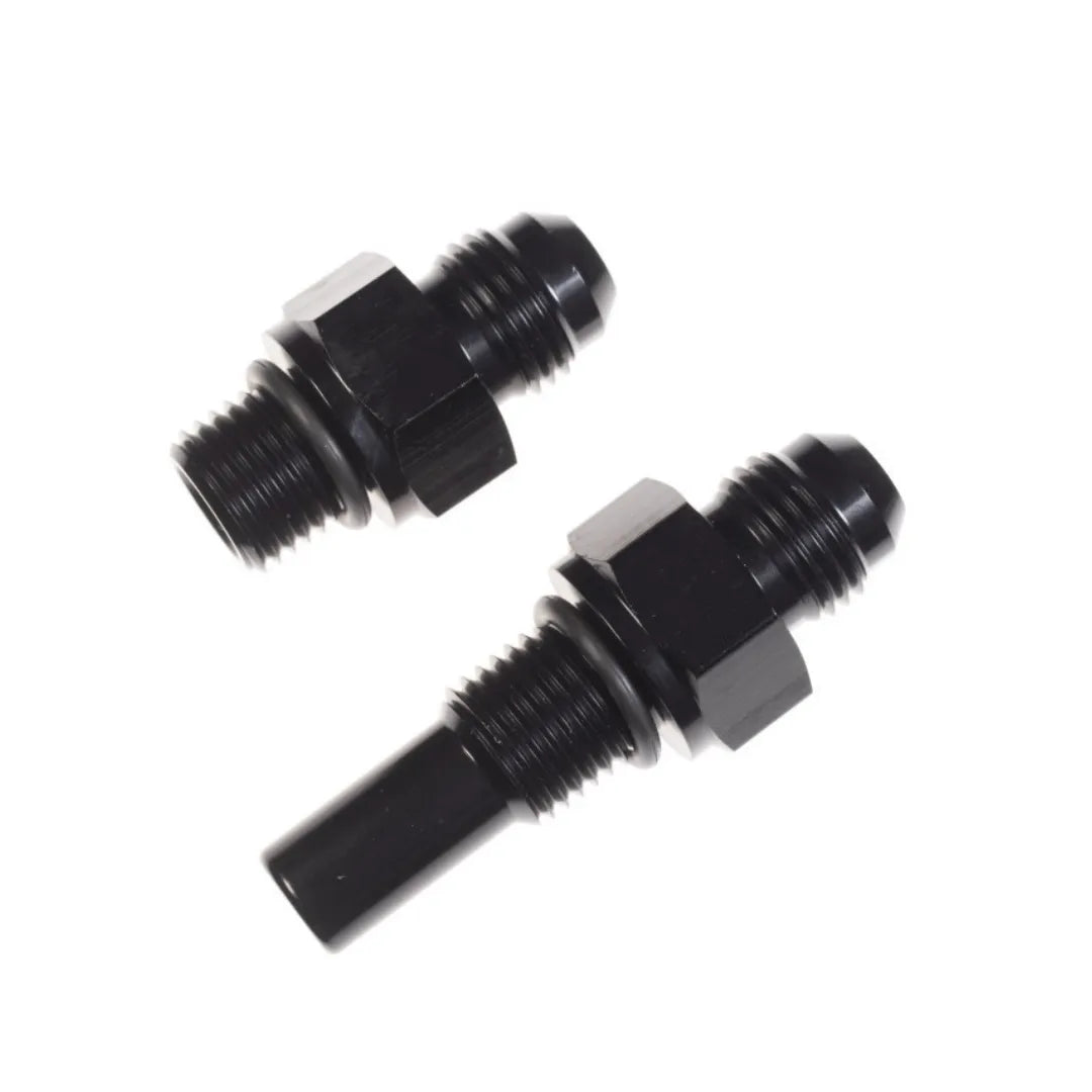 Redhorse 8262 Series Transmission Cooler Fittings Straight Aluminum Black
