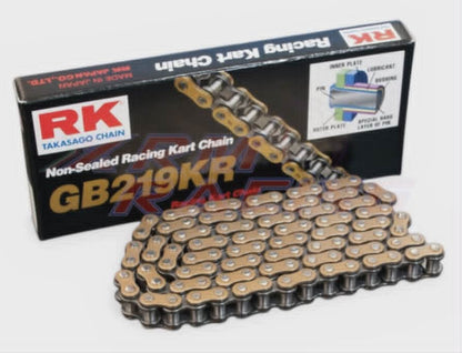 RK Gold on Black #219 Kart Chain
