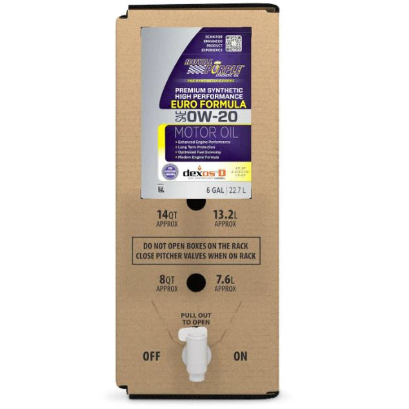 Royal Purple Euro Formula Dexos D Motor Oil 0W-20 (6 Gallon in Box)