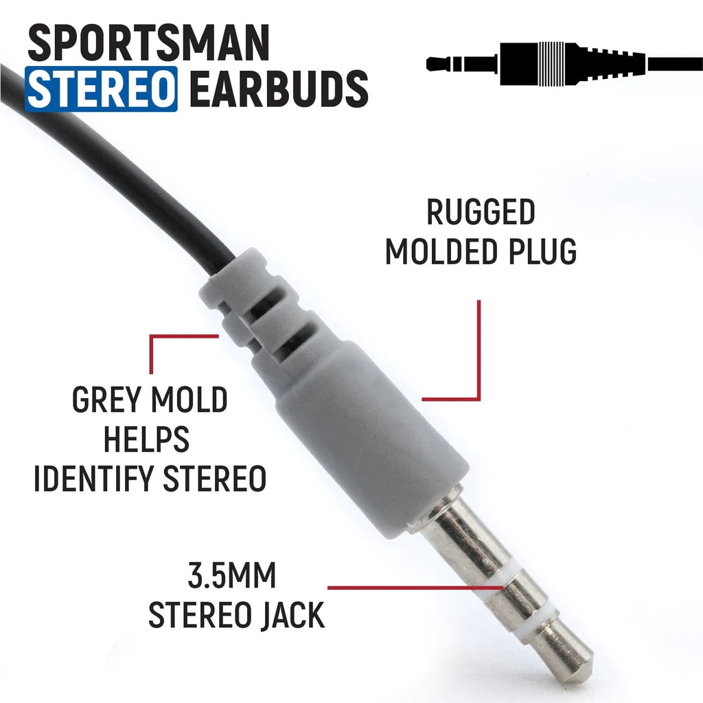 Rugged Radios Stereo Earbuds