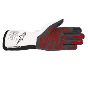 Alpinestars Tech-1 ZX V3 Gloves SFI (Palm, Black/White/Red)