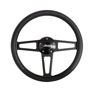 Grant 1919 T Series Black Steering Wheel Jeep Logo