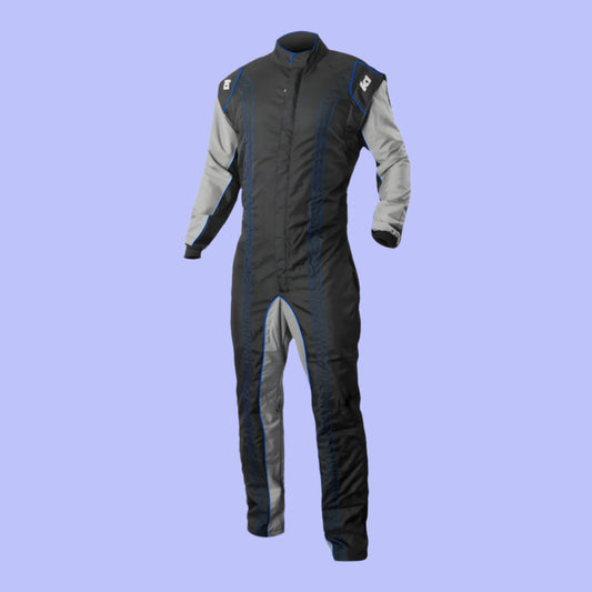 K1 Racegear GK2 Karting Suit 10-GK2 Black/Blue