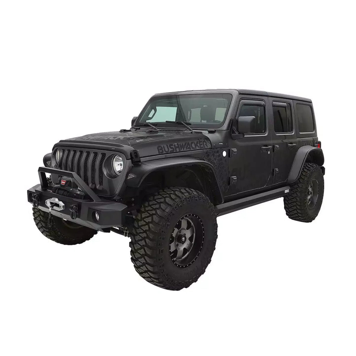 Bushwacker Fender Flares Flat Style 4 Pc for Jeep JL 4 Dr 
