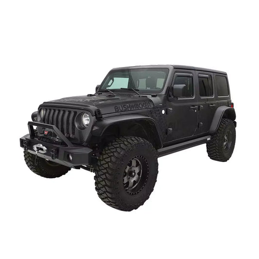 Bushwacker Fender Flares Flat Style 4 Pc for Jeep JL 4 Dr 