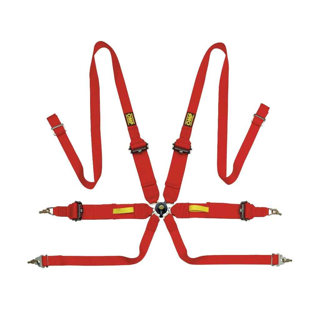 OMP Tecnica 3 Harness (Red)