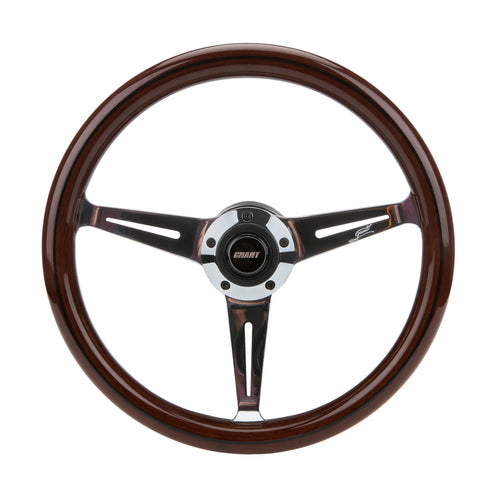 Grant 1174 Collectors Black Line Mahogany Grip Steering Wheel