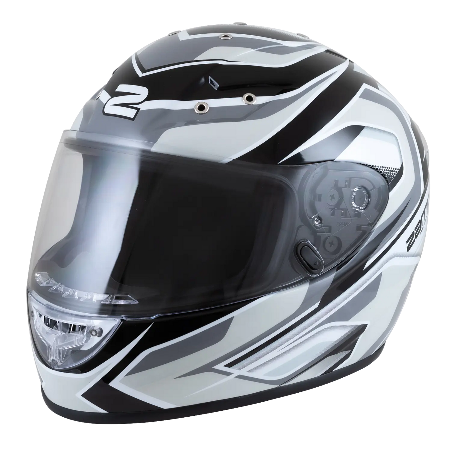 Zamp FS-10 Helmet (Graphic Silver/Black)