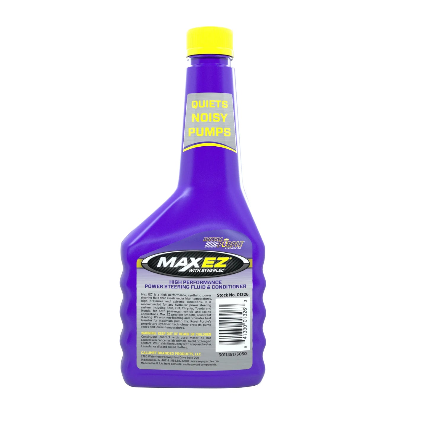Royal Purple Max EZ Power Steering Fluid (back label)