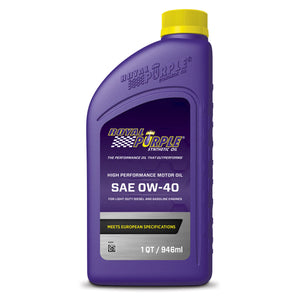 Royal Purple 0W40 Multi-Grade SAE Oil