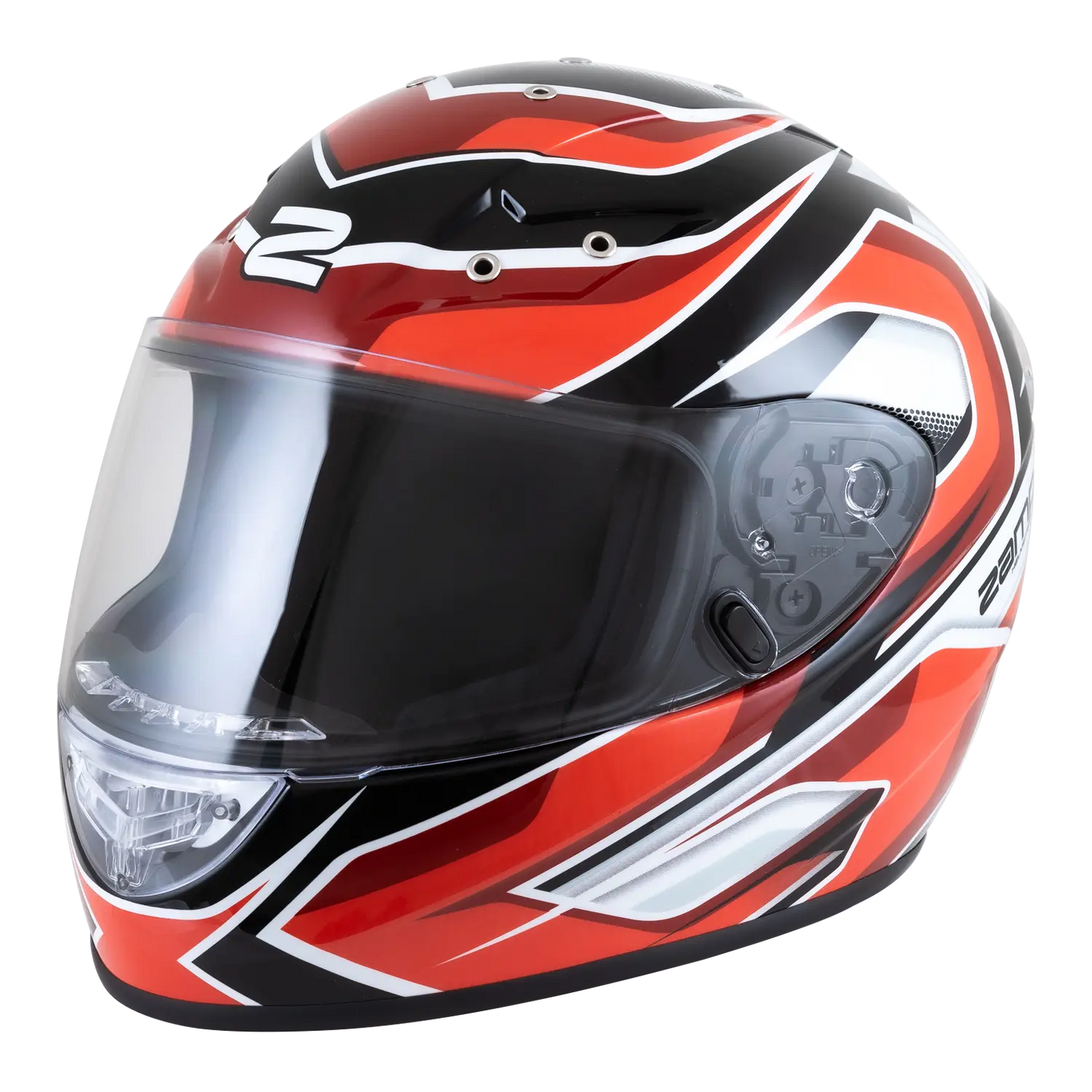 Zamp FS-10 Helmet (Graphic Red/Black)