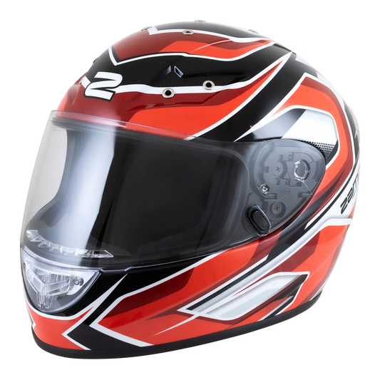 Zamp FS-10 Helmet (Graphic Red/Black)