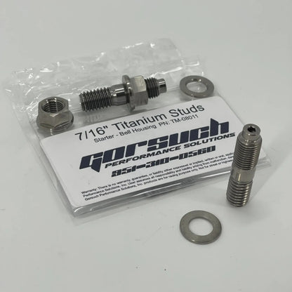Gorsuch Titanium Stud Kit - Starter to Bell Housing TM-08011