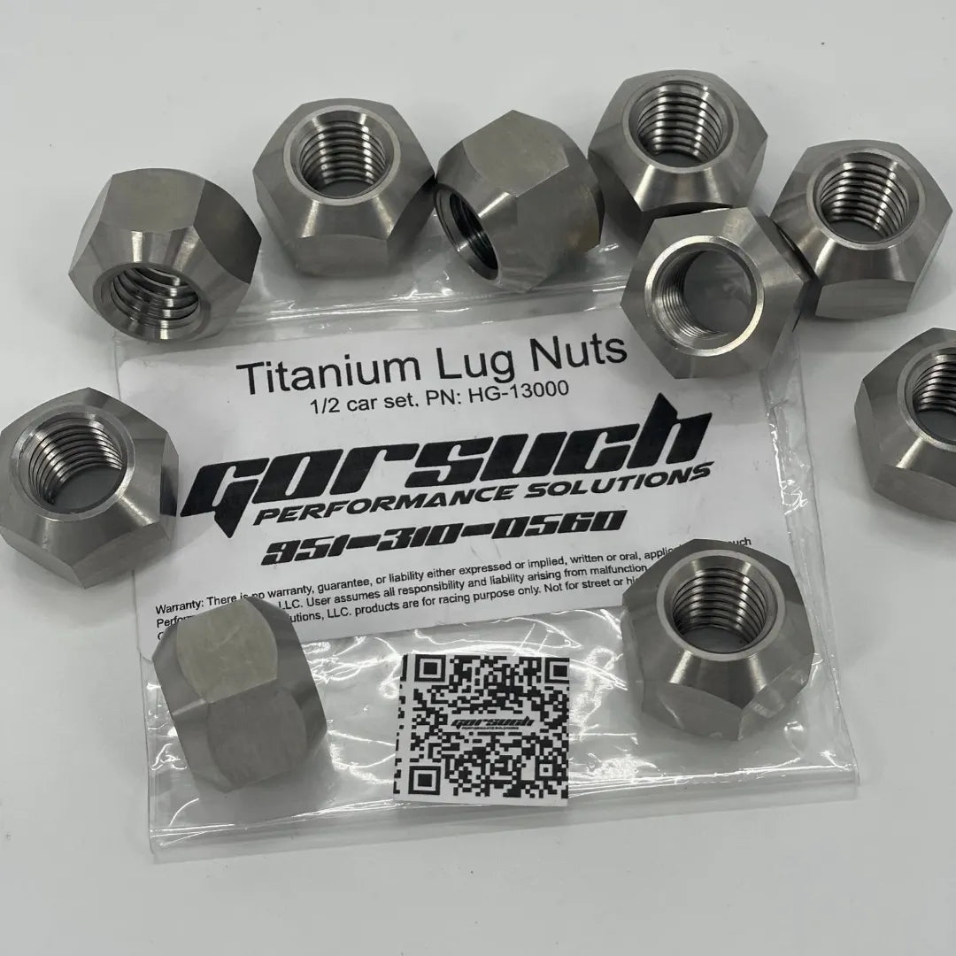 Gorsuch Titanium Double Sided Lug Nuts
