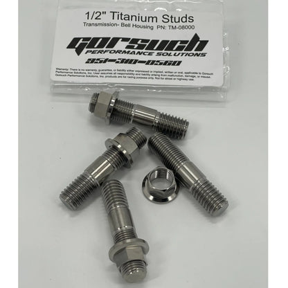 Gorsuch Performance Stud Kit, Transmission to Bell Housing, Titanium