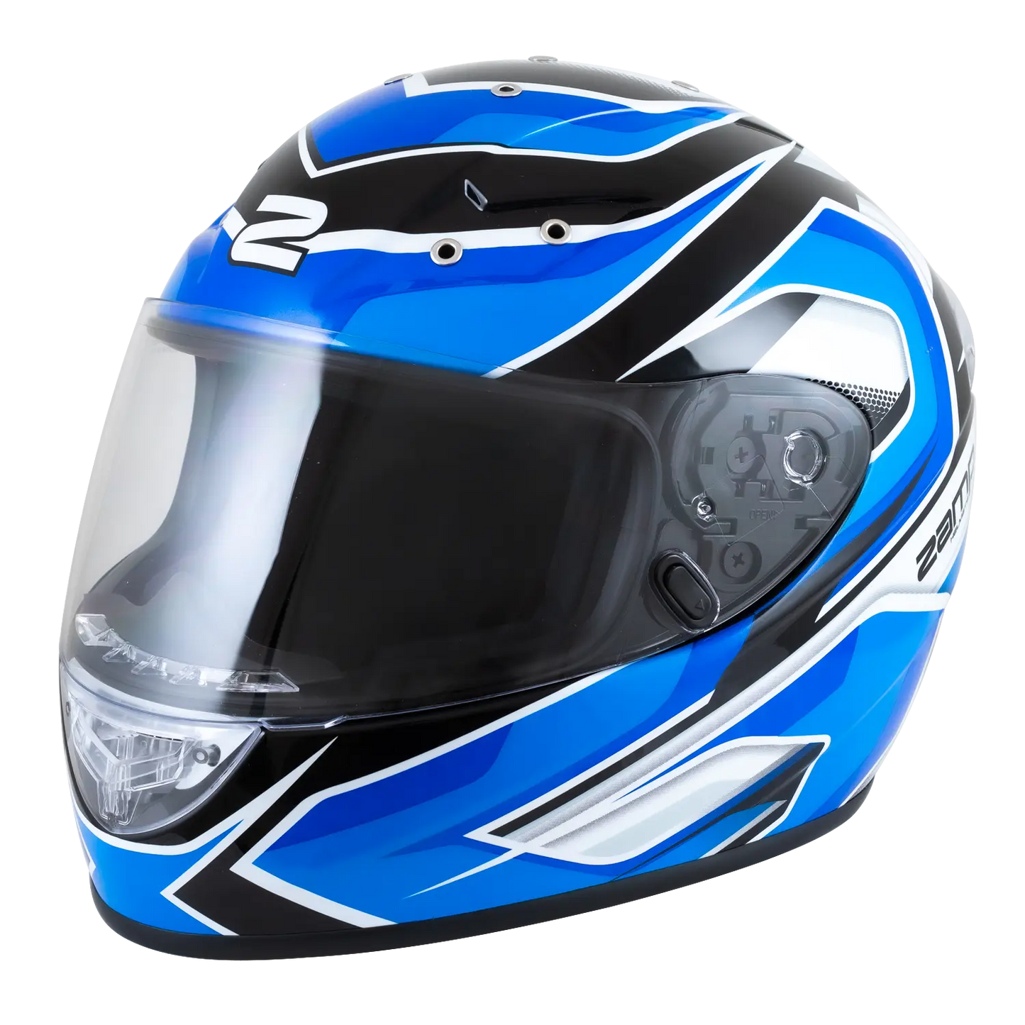 Zamp FS-10 Helmet (Graphic Blue/Black)