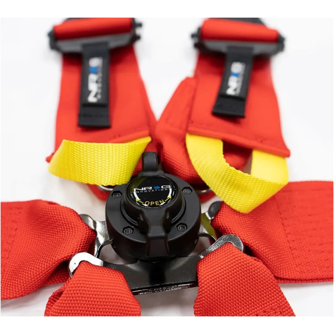 NRG Harness 6pt Camlock Red 