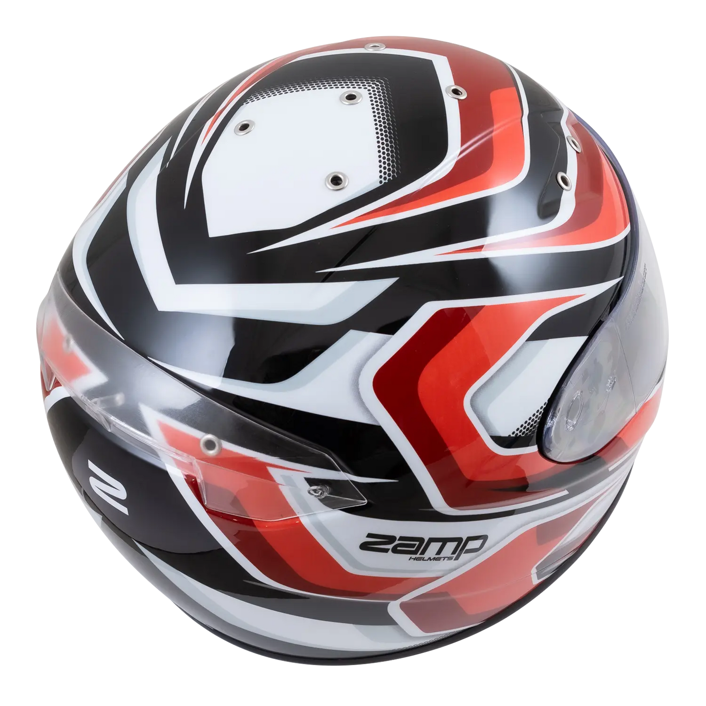 Zamp FS-10 Helmet (Graphic RedBlack) Top