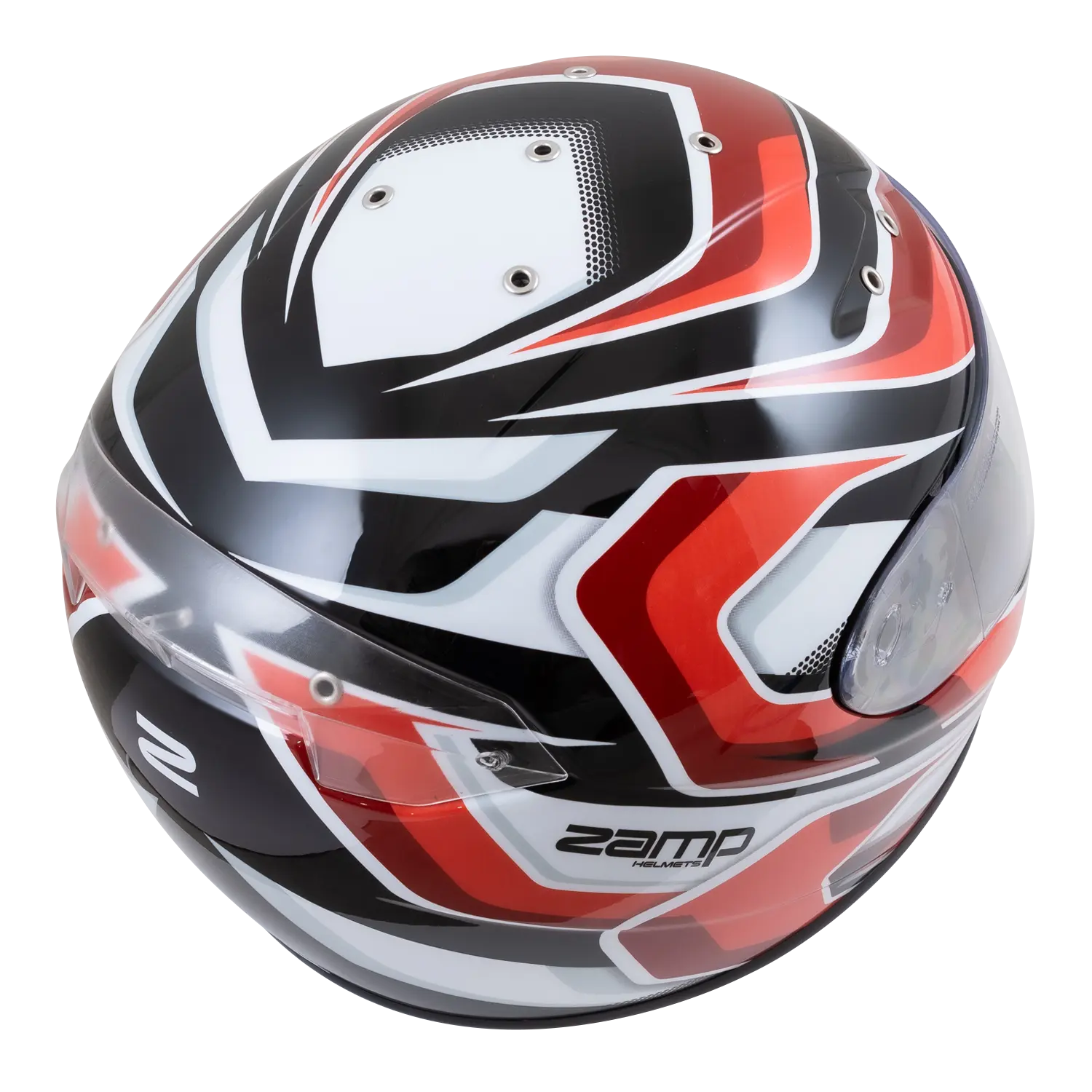 Zamp FS-10 Helmet (Graphic RedBlack) Top