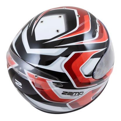 Zamp FS-10 Helmet (Graphic RedBlack) Top