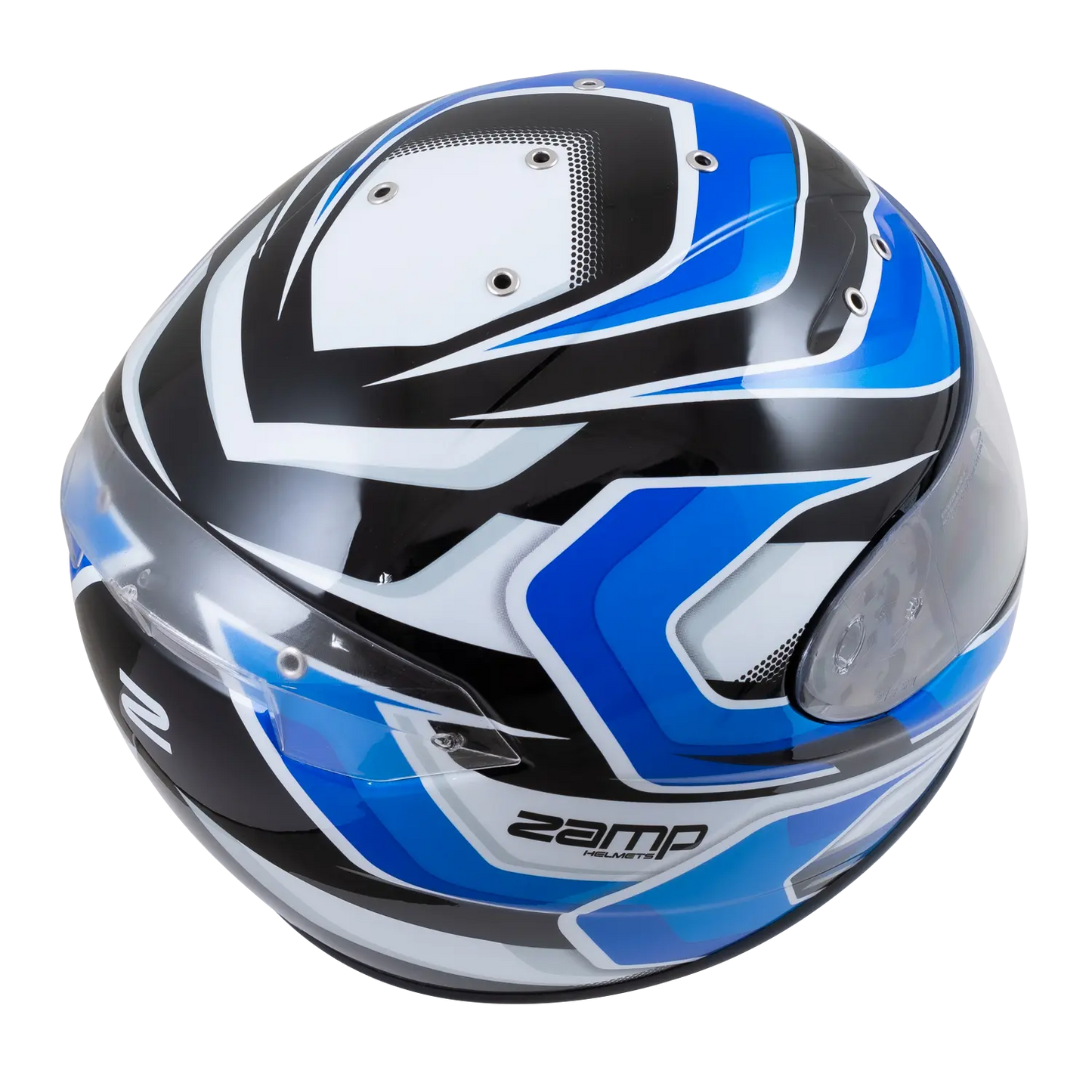 Zamp FS-10 Helmet (Graphic Blue/Black) Top
