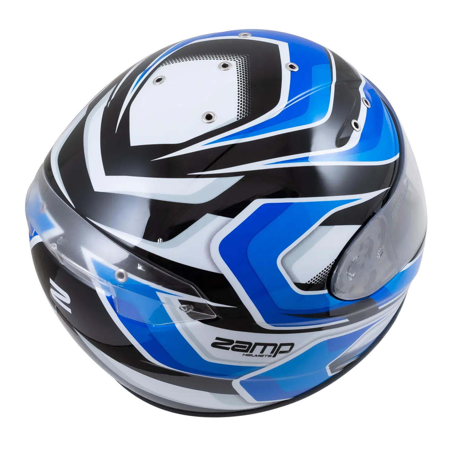 Zamp FS-10 Helmet (Graphic Blue/Black) Top
