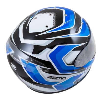 Zamp FS-10 Helmet (Graphic Blue/Black) Top