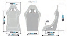 Sparco EVO L QRT Seat Dimensions (2020)