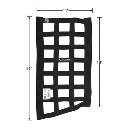 Allstar Funny Car Style Window Net Dimensions