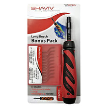 Shaviv Bonus Pack Handle Plus 10 E100S Blades