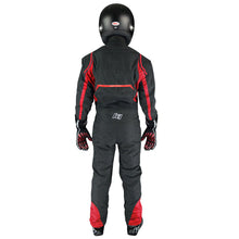 K1 RaceGear Precision II Youth Race Suit - Black/Red (rear)