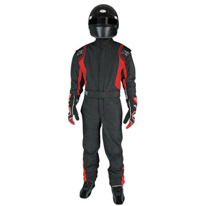 K1 RaceGear Precision II Youth Race Suit - Black/Red
