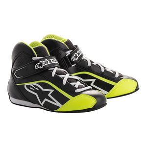 Alpinestars Tech-1 K Youth Shoes (Black/White/Yellow)