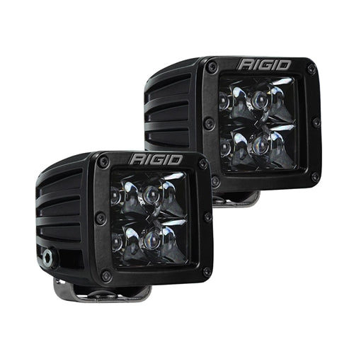 Rigid Industries D-Series Pro Spot Surface Mount Midnight Pair 202213BLK