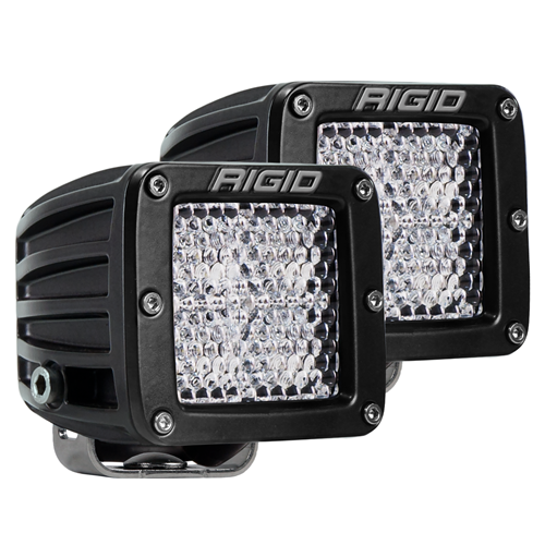 Rigid Industries D-Series Pro Diffused Surface Mount Black Pair 202513